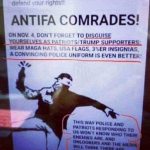 Antifa Comrades poster